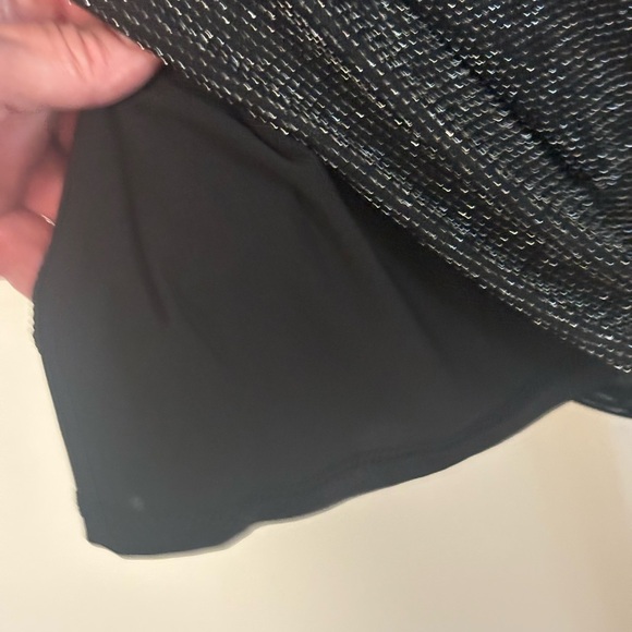 NWT Size 6 Elegant Black Wrap Dress! Beautiful! A glitter stunner! - Picture 8 of 11